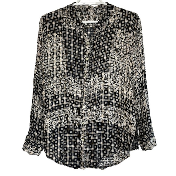 Free People Button Front Shirt size XS - Picture 2 of 4